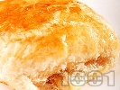 Рецепта Гъбени банички от бутер тесто с топено сирене за закуска
